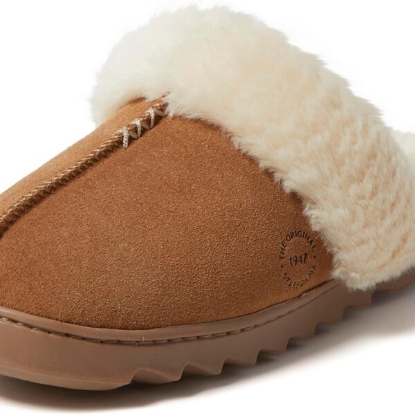 695a3b8e89229028496cd489dc81e44df55b7adc762b828f6f5b5.jpg womens Fuzzy Memory Foam Genuine Suede Helena Scuff