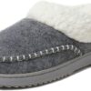 womens Nyla Felted and Plaid Moc Toe Clog