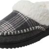 womens Nyla Felted and Plaid Moc Toe Clog