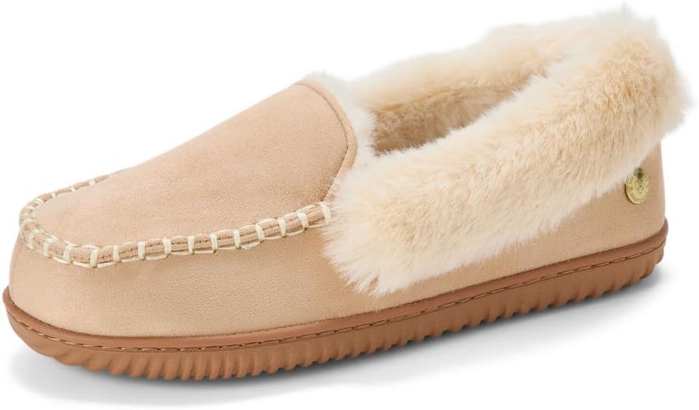 womens Gifts for Women Fuzzy Memory Foam Outdoor Ryland Moccasin With Cuff Womens Slippers
