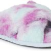 695a476fde68a6925b12cde9651d469bee20937c209606046fbfe.jpg Women’s Acquired Style & Danielle Pheloung Exclusive Memory Foam Jessica Cozy Bow Cross Band Slide Slippers