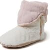 Womens Fuzzy Memory Foam Beth Bedroom Bootie Slipper Sock With Grippers