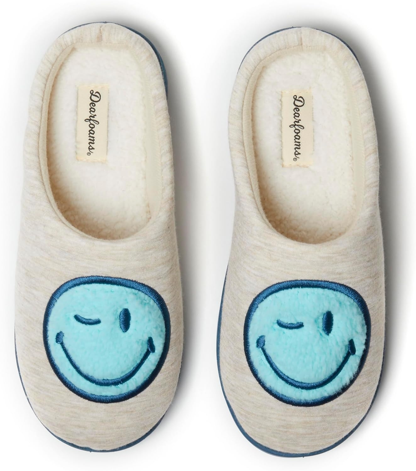 Smile Icon House Slippers with Memory Foam for Comfort and Coziness