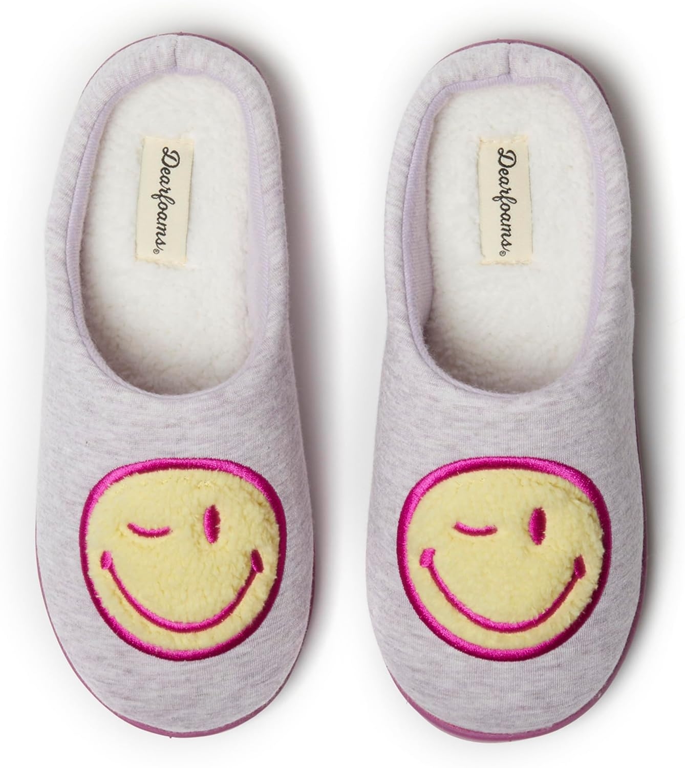 Smile Icon House Slippers with Memory Foam for Comfort and Coziness