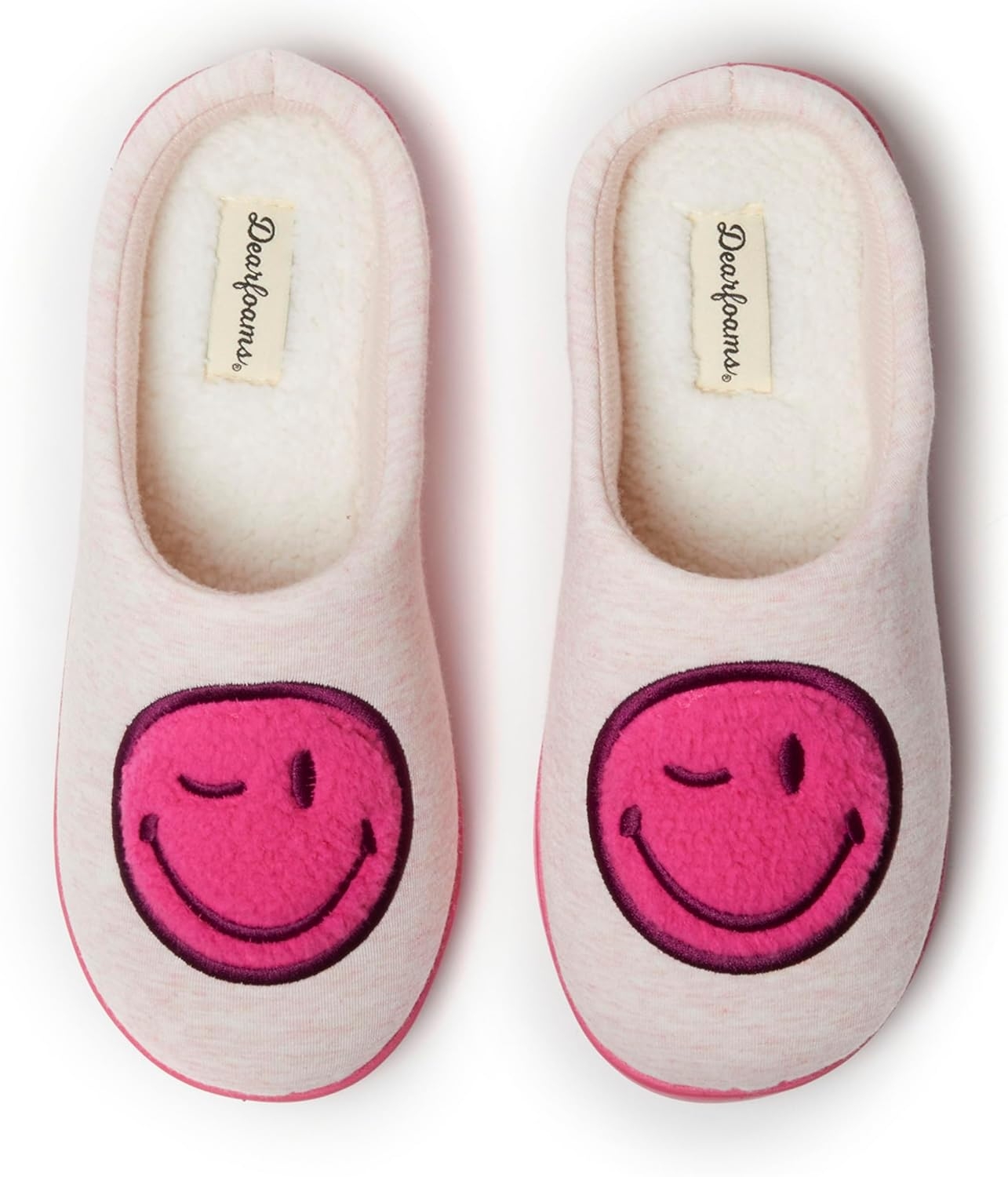 Smile Icon House Slippers with Memory Foam for Comfort and Coziness